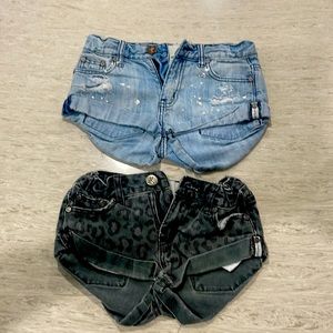 One Teaspoon girls jean shorts size 9/10